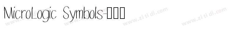 MicroLogic Symbols字体转换